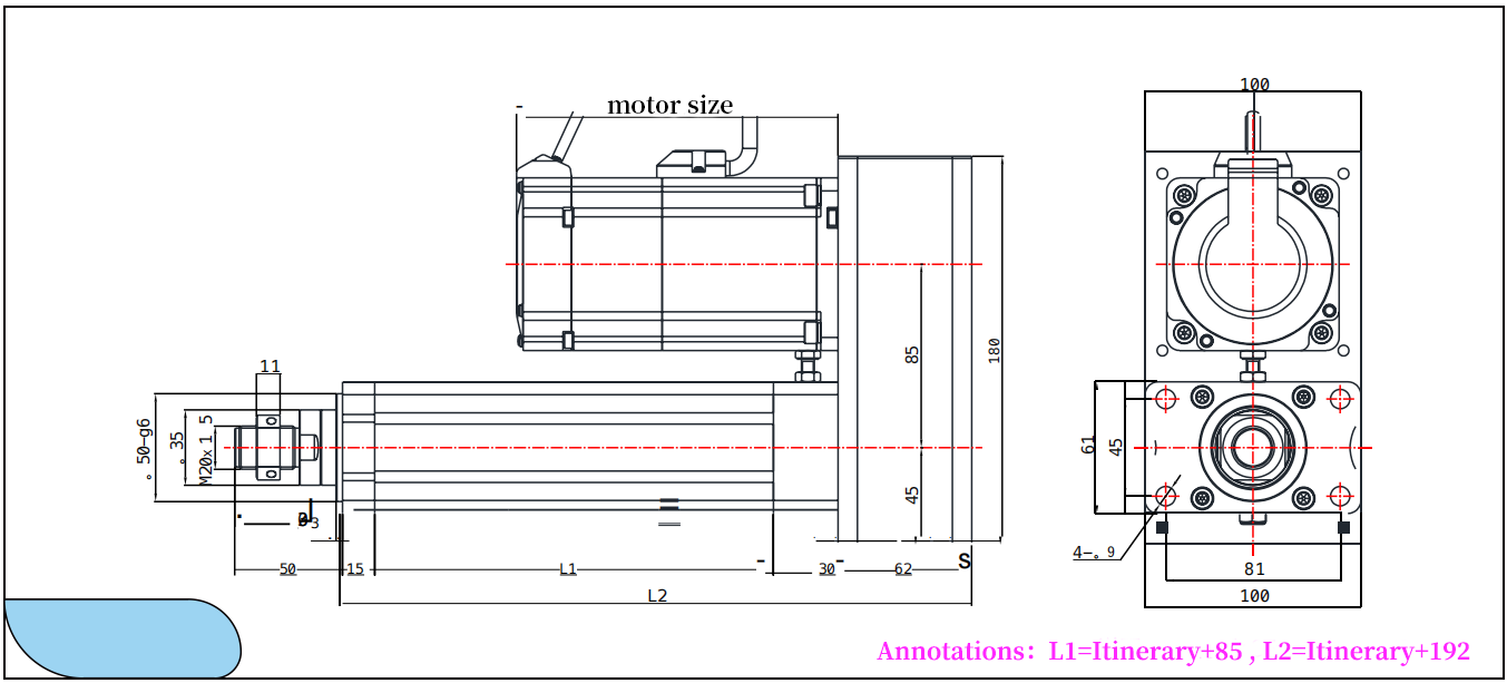 EDA60Z Foldable Series Dimensions