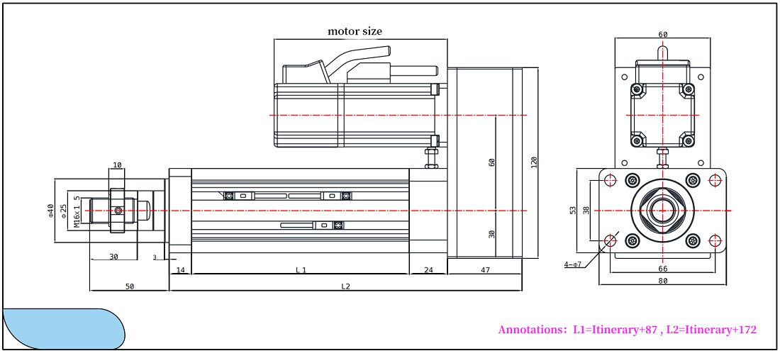 EDA50 Foldable Series Dimensions
