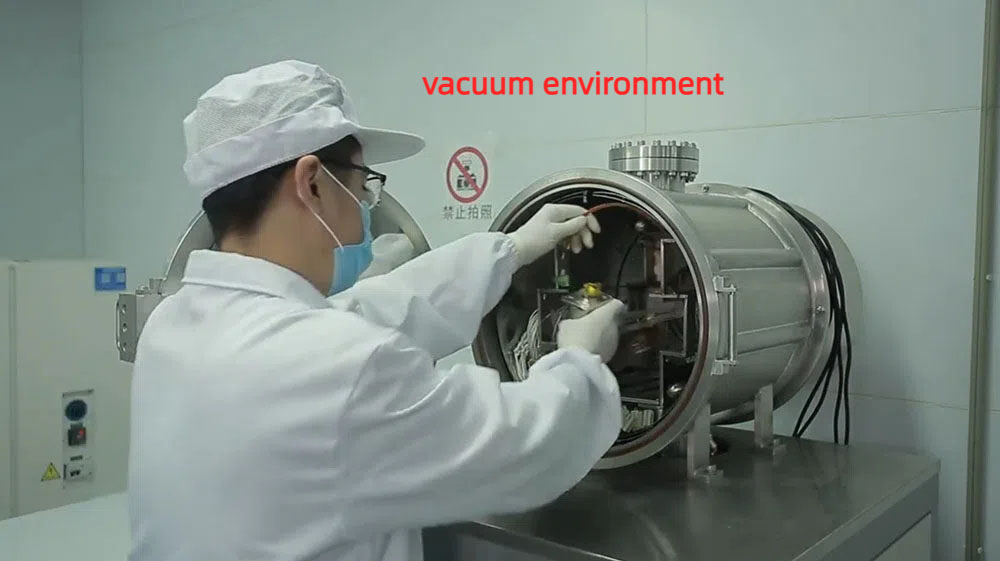 Motor testing under vacuum environment