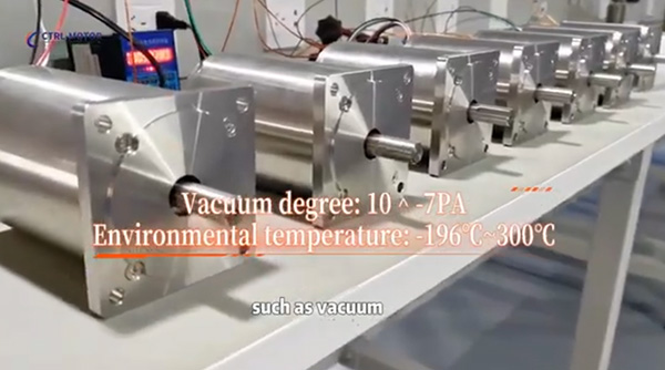 Vacuum high and low temperature motors specially designed for extreme environments